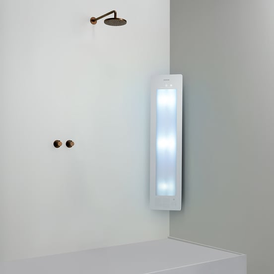 Sunshower Plus M Infrarot und UV Aufputz Ecke white