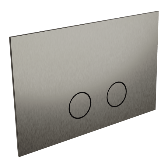 Perola bedieningspaneel Brushed CoolMetal voor UP320 of UP720 inbouwreservoir