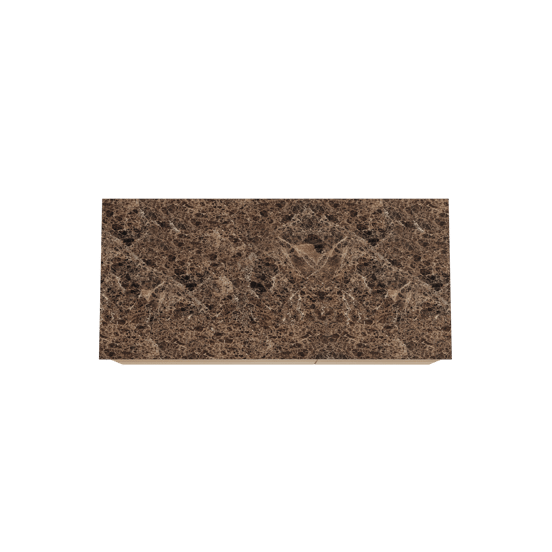 Balmani Mitra zwevend badmeubel 120 x 55 cm naturel eiken met Stretto enkel of dubbel wastafelblad in marmer dark emperador