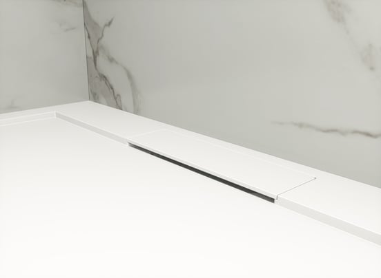 Balmani Andes douchebak 140 x 90 cm Solid Surface mat wit