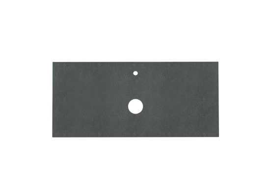 Balmani Rock enkel wastafelblad verzoete graniet 120 x 55 cm