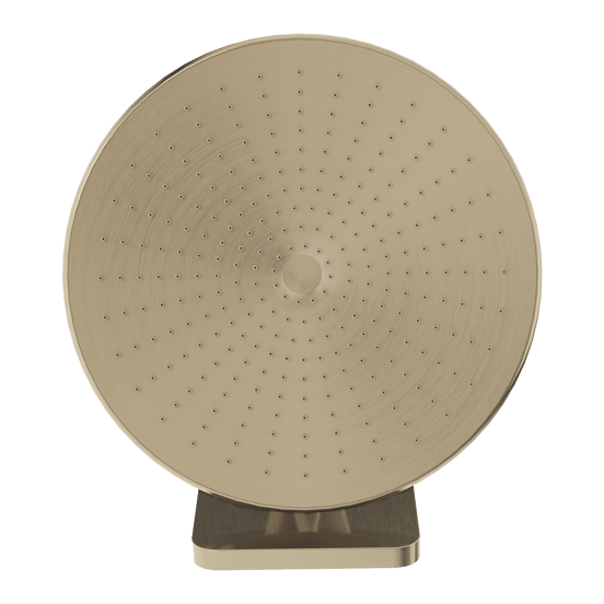 Blaufoss Onos 250 Duschkopf 25 cm, Wandmontage, mit Brausearm, Brushed Champagne Gold