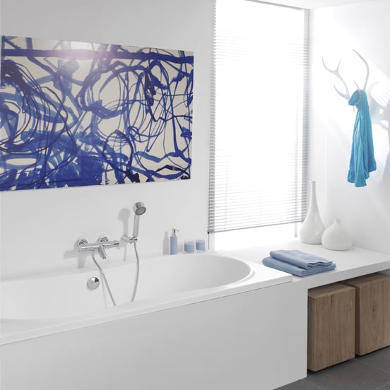 Luca Varess Trasime baignoire encastrable mono 170 x 80 cm acrylique blanc mat