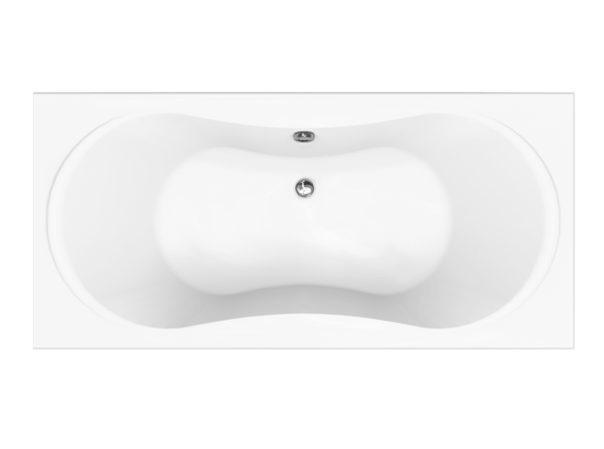 Luca Varess Trasime baignoire encastrable double 190 x 90 cm acrylique blanc mat