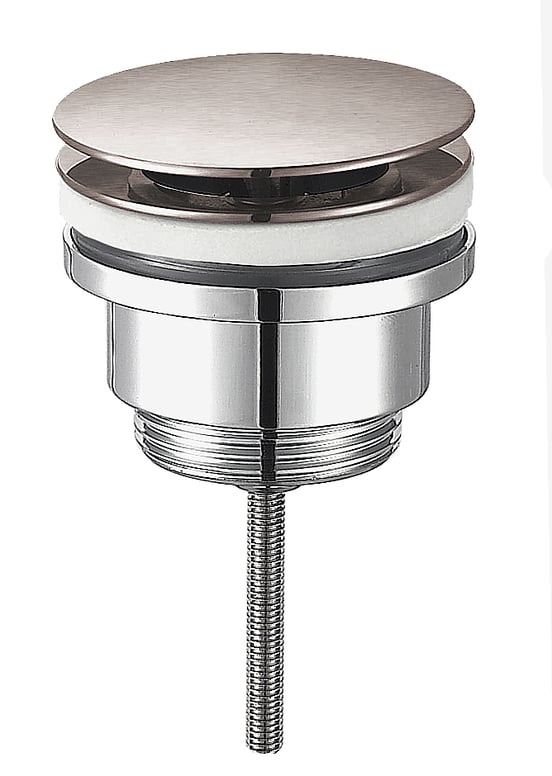 Blaufoss Round robinet de lavabo encastré CoolMetal brossé incl élément intégré