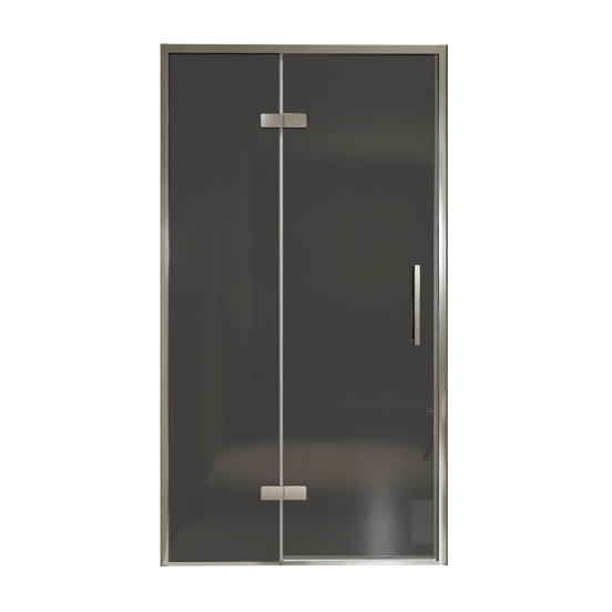 Balmani Senses Design douche draaideur links 120 cm x 210 cm Rookglas, Chroom profielen, met coating