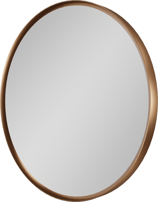 Balmani Auro miroir de toilette rond Brushed Rosegold Ø 35 cm