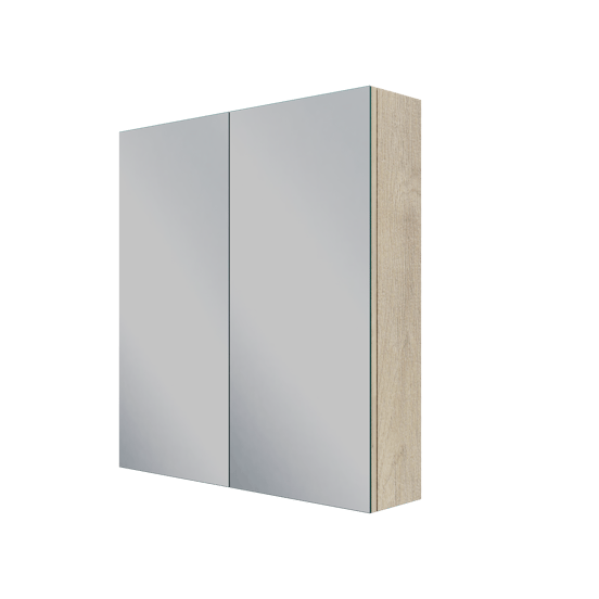 Linie Montro spiegelkast 70 x 75 cm natuur eik