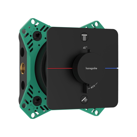 Hansgrohe Showerselect Comfort Q inbouw thermostaat 2 uitgangen mat zwart