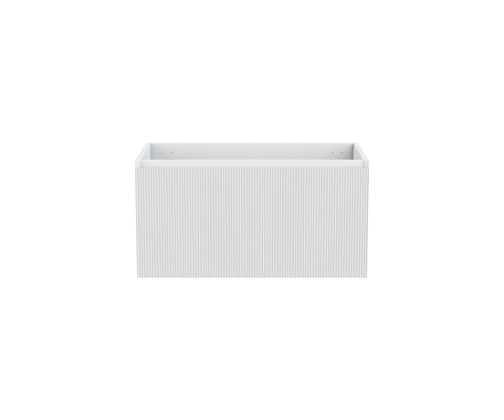 Balmani Fila hängender Waschbeckenunterschrank: 90 x 55 cm, Weiß Matt, 2 Schubladen