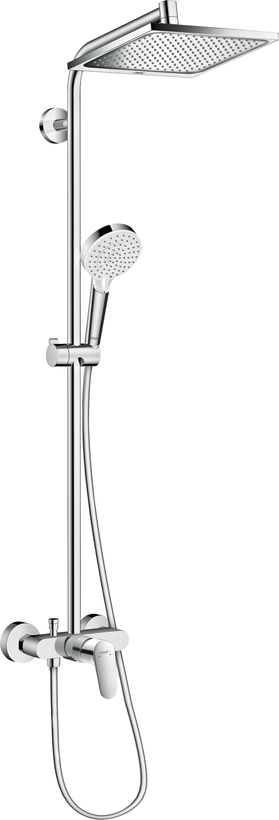 Hansgrohe Crometta E240 Duschsystem mit Mischarmatur Chrom Glänzend