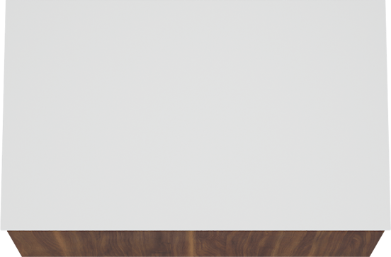 Balmani Sfera zwevend badmeubel 90 x 55 cm amerikaans notenhout met Stretto enkel wastafelblad in solid surface mat wit