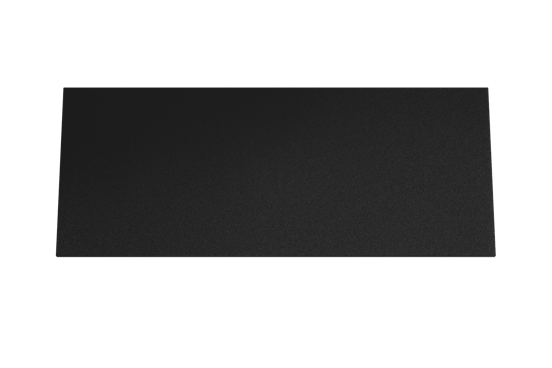 Storke Panton Einzel- oder Doppelwaschtischplatte, mattschwarze pulverbeschichtete mdf, 130 x 52 cm