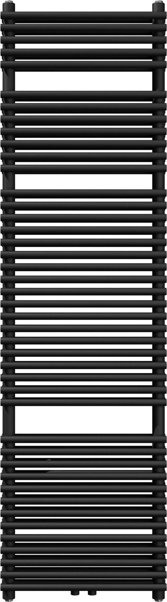 Vipera Alegria sèche-serviettes doublé 50 x 180 cm chauffage central noir mat raccordement latéral et central 1.688W