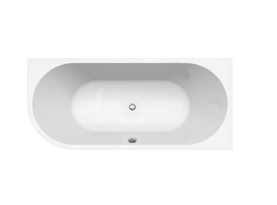 Linie Paulo 2-Personen-Eckbadewanne: rechts, 170 x 75 cm, Acryl, Weiß Glänzend