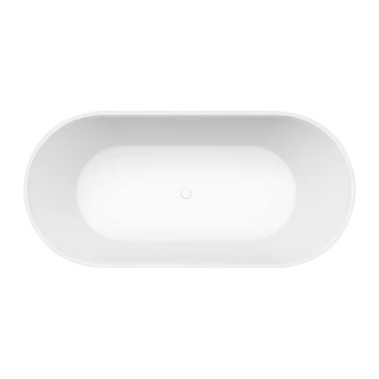 Balmani Nomina ovaal vrijstaand bad 169 x 80 cm Solid Surface mat wit