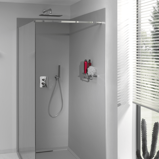 Blaufoss Smartbox Softline thermostatische inbouw douchekraan 2 functies glanzend chroom incl. inbouwelement