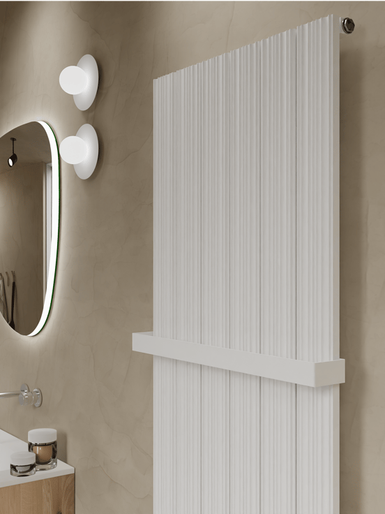 Vipera porte-serviette pour Mares unique 56,5 cm blanc mat