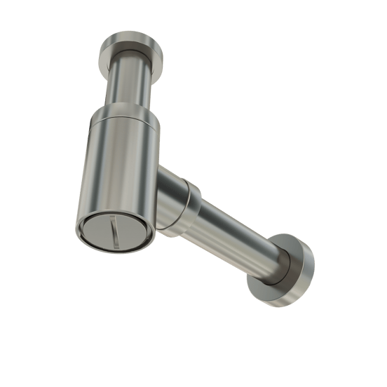 Santeg Styledrain MINI-X Ablauf für Handwaschbecken, CoolMetal gebürstet, 32 mm