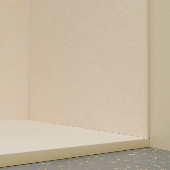 Luca Varess Suite douchebak 120 x 90 cm composietmarmer Dizzy Cream 