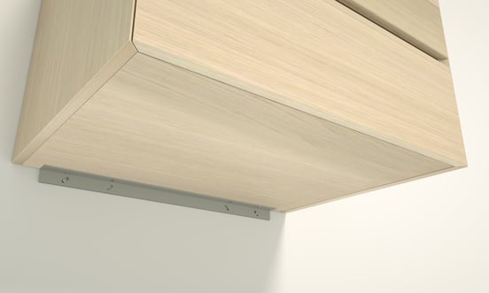 Santeg UniSupport Stützprofil Bad-Unterschrank, grau, 85 cm