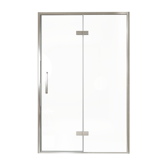 Balmani Senses Design douche draaideur rechts 140 cm x 210 cm Helder glas, Chroom profielen