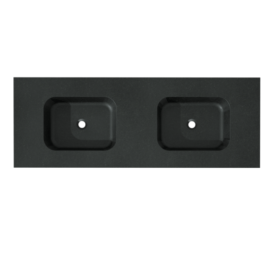 Balmani Tablo Arcato Doppelwaschtisch, Granit poliert, 150 x 55 cm