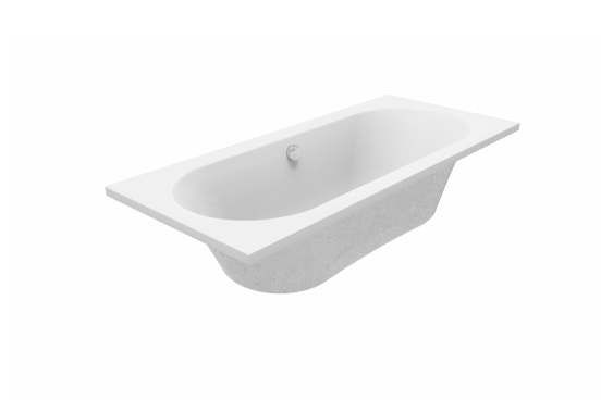 Luca Varess Rosala baignoire encastrable duo 170 x 75 cm acrylique blanc mat