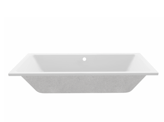 Luca Varess Sandrina baignoire encastrable duo 190 x 90 cm acrylique blanc mat