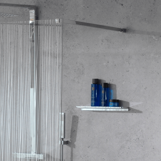 Blaufoss Leaf Seifenregal, Chrom, 40 cm