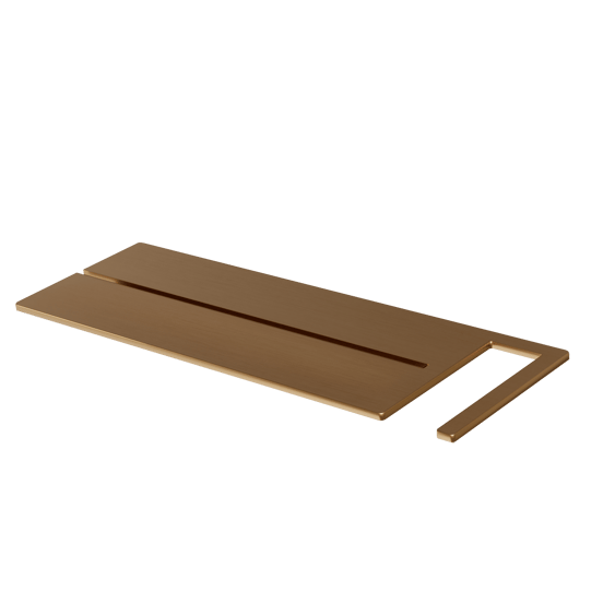 Blaufoss Finn zeeprekje voor douchewand Brushed Rosegold 44x15cm