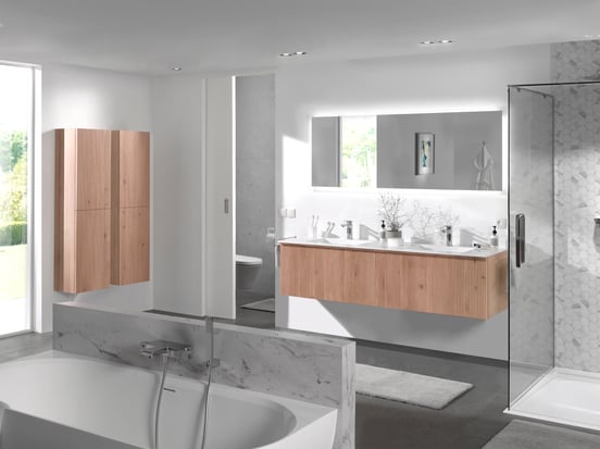 Balmani Testa Universal-Box, Solid Surface, weiß matt, 12 x 12 cm