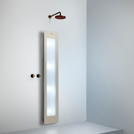 Sunshower Plus L Infrarood en UV Vlakke opbouw sand white