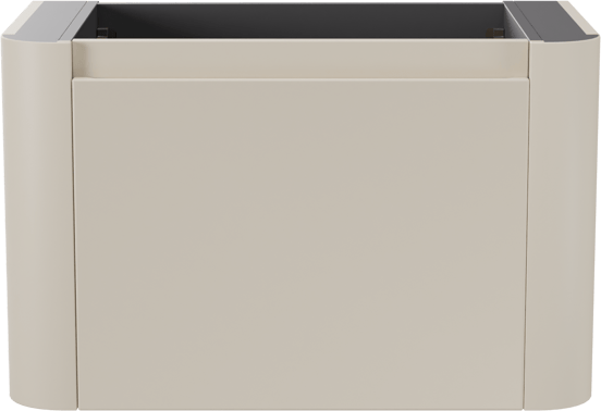 Storke Soft zwevende wastafelonderkast 80 x 46 cm Sand mat 2 lades