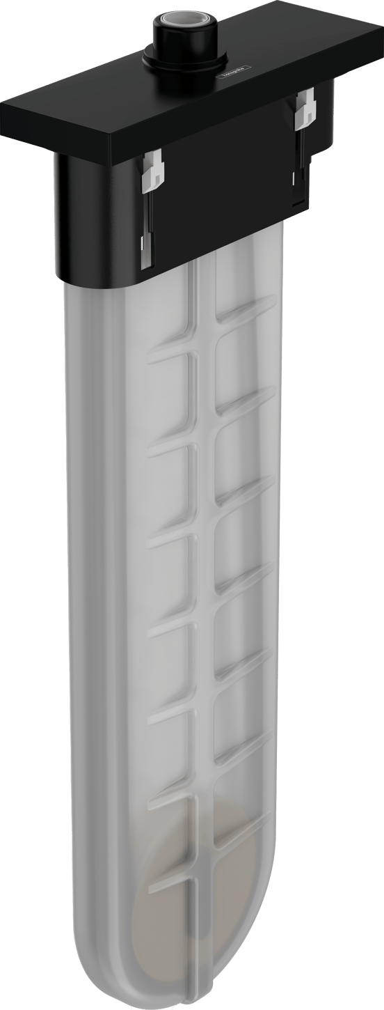 Hansgrohe sBox Square afwerkset voor badrandkraan Mat Zwart