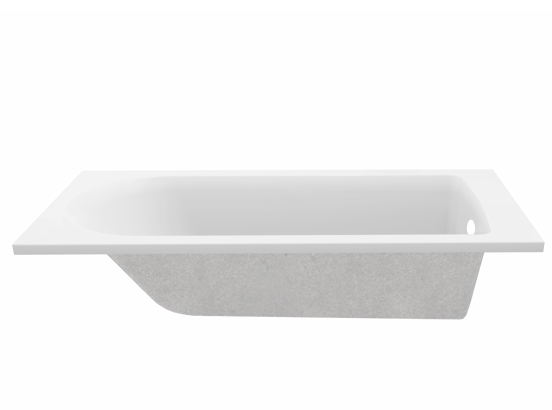 Luca Varess Rosala 1-Personen-Einbaubadewanne: 170 x 70 cm, Acryl, Weiß mat