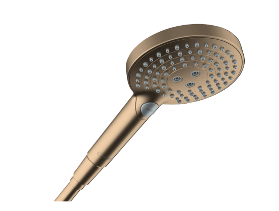 Hansgrohe Raindance Select S120 pommeau de douche 3 fonctions jet Brushed Bronze