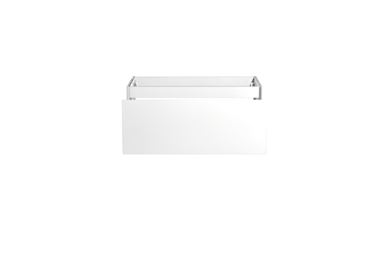 Storke Edge zwevende wastafelonderkast 85 x 52 cm glanzend wit 1 lade