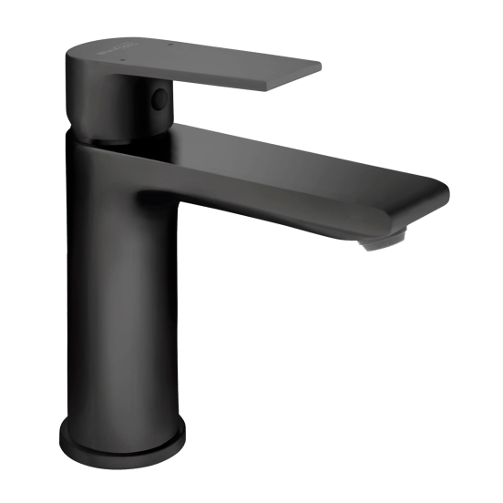 Blaufoss Jason EcoStart Standard-Waschbecken Armatur: Schwarz matt