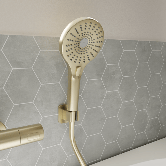 Blaufoss Onos Handbrause 3 Strahlfunktionen Brushed Champagne Gold