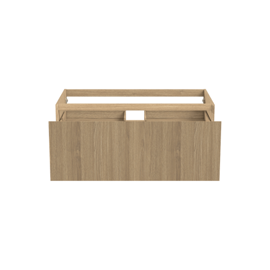 Balmani Fila meuble sous-vasque suspendu 120 x 55 cm plaqué chêne naturel 2 tiroirs