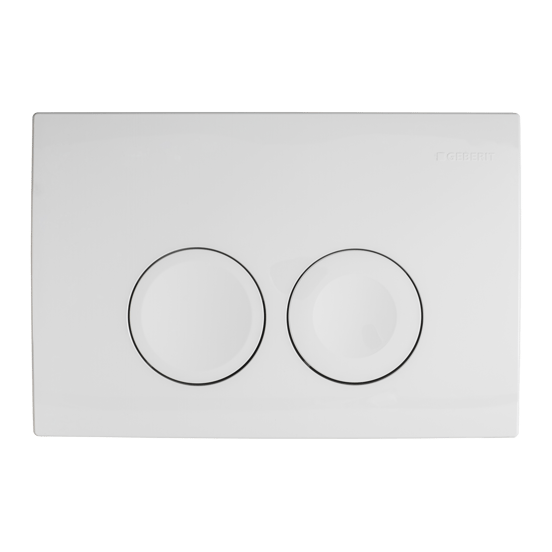 WC Set: Linie Waldo Hänge WC, Weiß glänzend, spülrandlos, Geberit Duofix UP100 Delta Spülkasten mit Geberit Delta 25 Betätigungsplatte