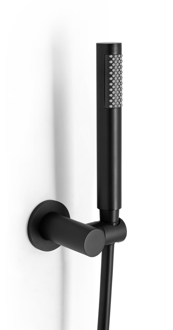 Blaufoss Round handdoucheset 1 functie Mat Zwart