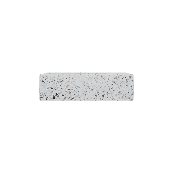 Balmani Mood Handwaschbecken: 36 x 18 cm, Bianco Nero Terrazzo
