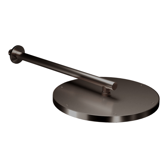 Blaufoss Nola 300 Tête de douche rond 30 cmavec support mural Brushed GunMetal