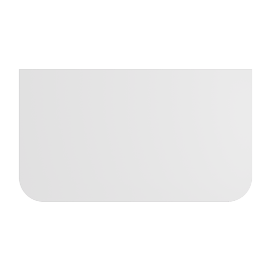 Storke Tavola Soft Einzelwaschtischplatte matte solid surface 80 x 46 cm