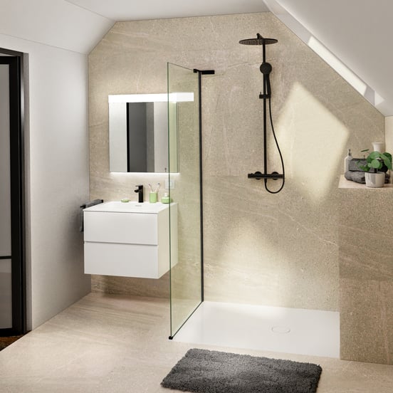 Balmani Modular korte stabilisatiestang links 18x14cm mat zwart