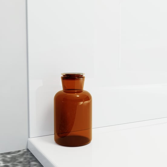 Linie Wall douchewandpaneel 80 x 220 cm acryl Hoogglans Wit