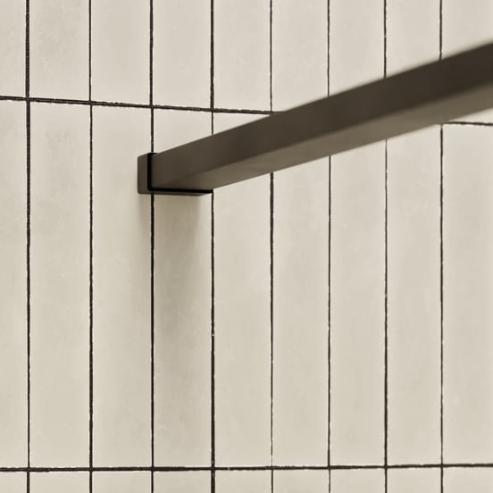 Balmani Framed Plus douche à l'italienne 160 x 210 cm verre crossed profil noir