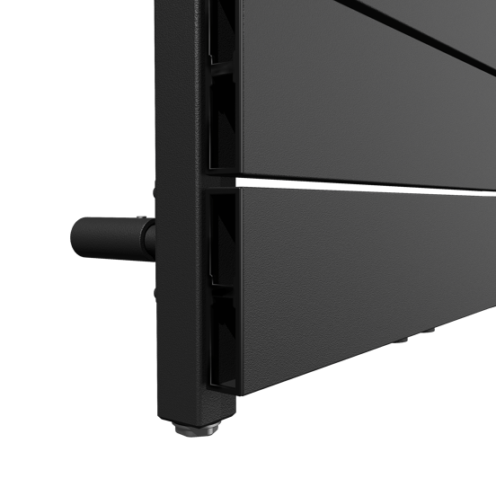 Vipera Teide enkele handdoekradiator 50 x 142 cm zowel elektrisch als cv mogelijk mat zwart zij- en middenaansluiting 821W